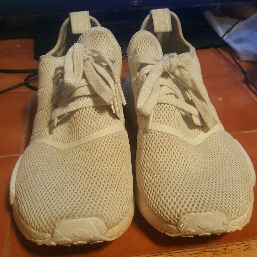 NMD R1 Triple White Boost Mens Size 10